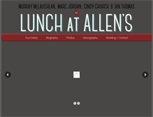 Tablet Screenshot of lunchatallens.ca